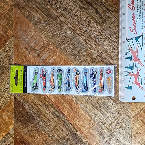 SandyLion 2 sheets sealed race car stickers racing - Picture 2 of 6
